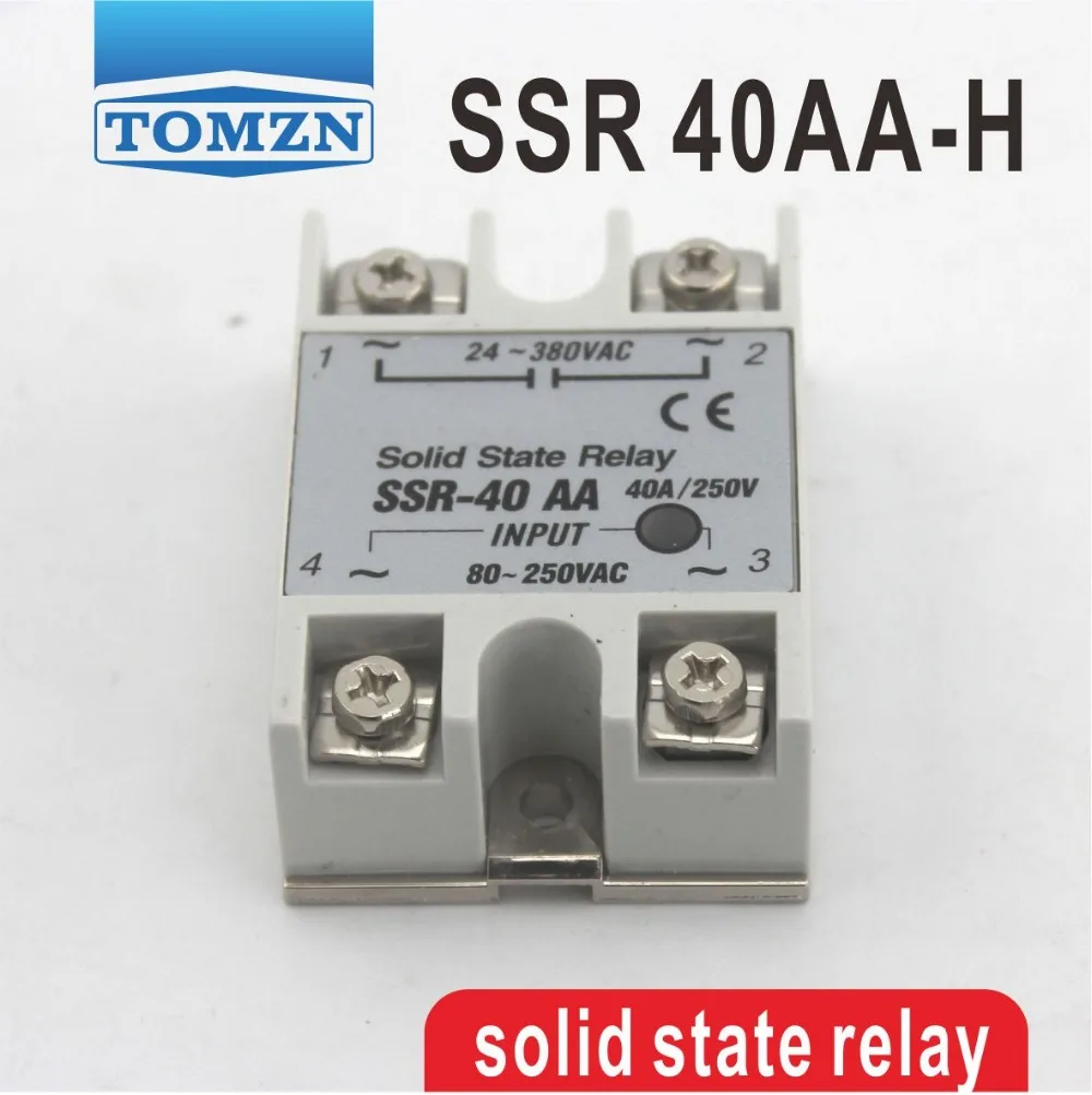 

40AA SSR 40AA-H High voltage type input 80-250V AC load 24-380V AC single phase AC solid state relay