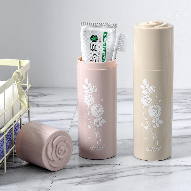 Country Style Portable Round Toothbrush Storage Box Case Student Travel Toothbrush Toothpaste Storage Box Bathroom Accessories Country Style Portable Round Toothbrush Storage Box Case Student Travel Toothbrush Toothpaste Storage Box Bathroom Accessories