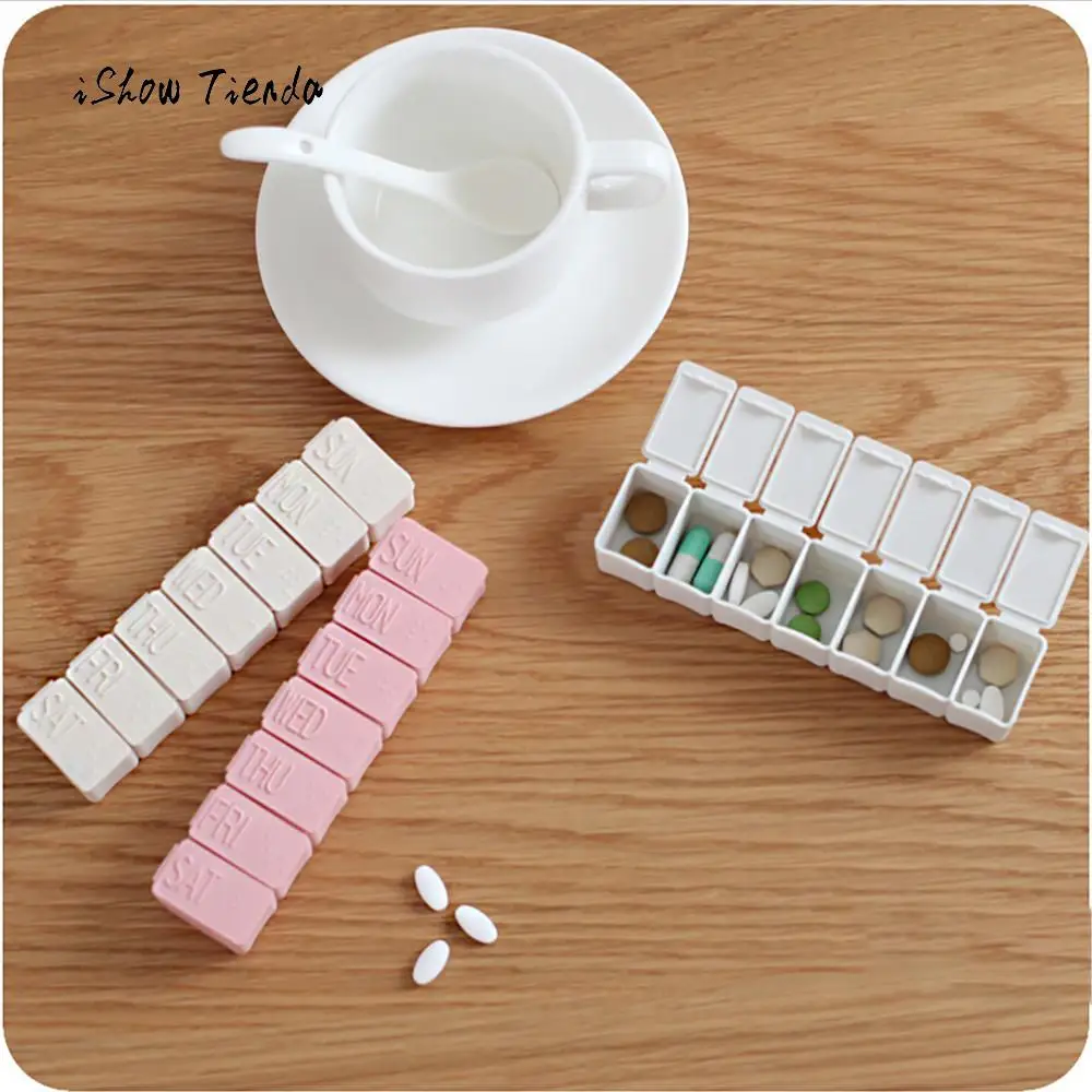 

New Portable 7 Day Weekly Pill Medicine Box Holder Storage Organizer Container Case Travel Monday to Sunday Pill Storage case
