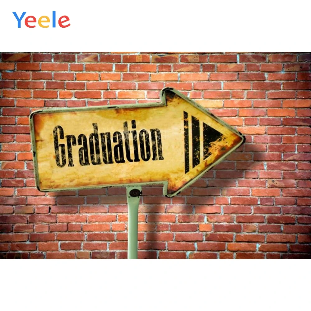 

Yeele Brick Wall Signpost Backdrop Portrait Customized Photographic Backdrops Photography Background Photocall Photo Studio