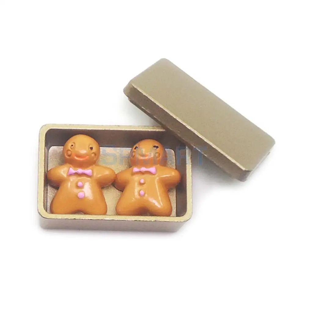 Милые 1:12 Кукольный Миниатюрный Мини Сплав печенье коробка с печенье для мебель украшения Асса для детей игрушечные лошадки