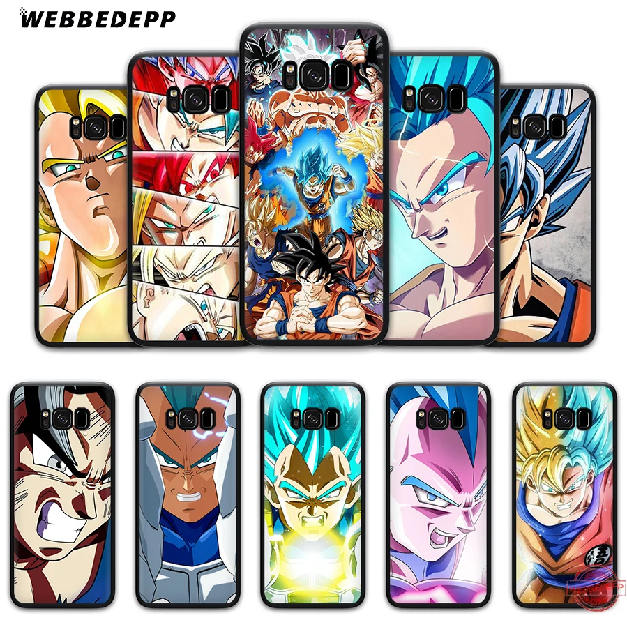 WEBBEDEPP Dragon Ball Dragonball Z мягкий чехол для Samsung A3 A5 A6 A7 A8 A9 S6 S7 Edge S8 S9 S10e J6 Note 8 9 10 Plus Чехлы 2018
