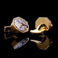 Gold-color Mechanic Cufflinks 2