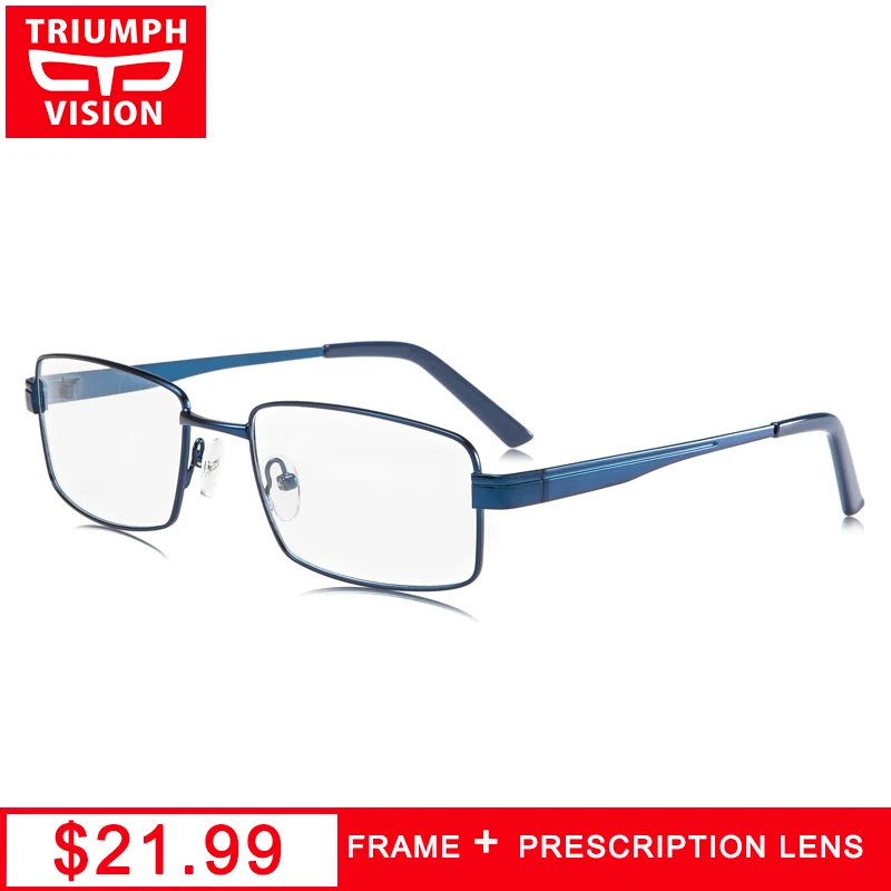 Brillen Hohe Vision Blau Qualität Metall Myopie Lesebrille C4 Computer Platz Männer Für Triumph Rezept nYzZwSxwq