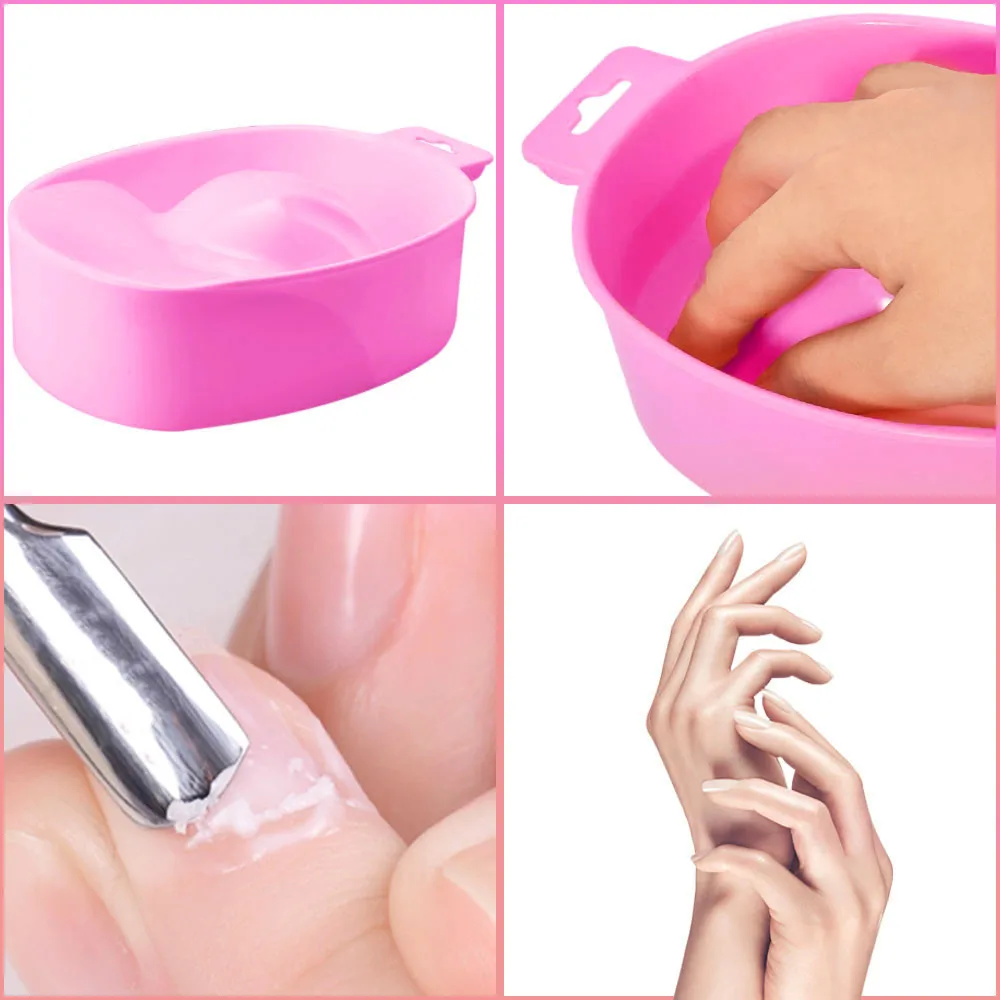 Портативные маникюрные инструменты для дизайна ногтей замачивающая чаша от домашний спа для ванны сокер для лечения капсулы ongle прозрачный