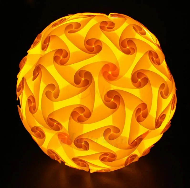 30 см красочные 30 шт. элементы современный дизайн DIY IQ головоломка бар декор мозаика светильник абажур потолочный абажур Luminaria