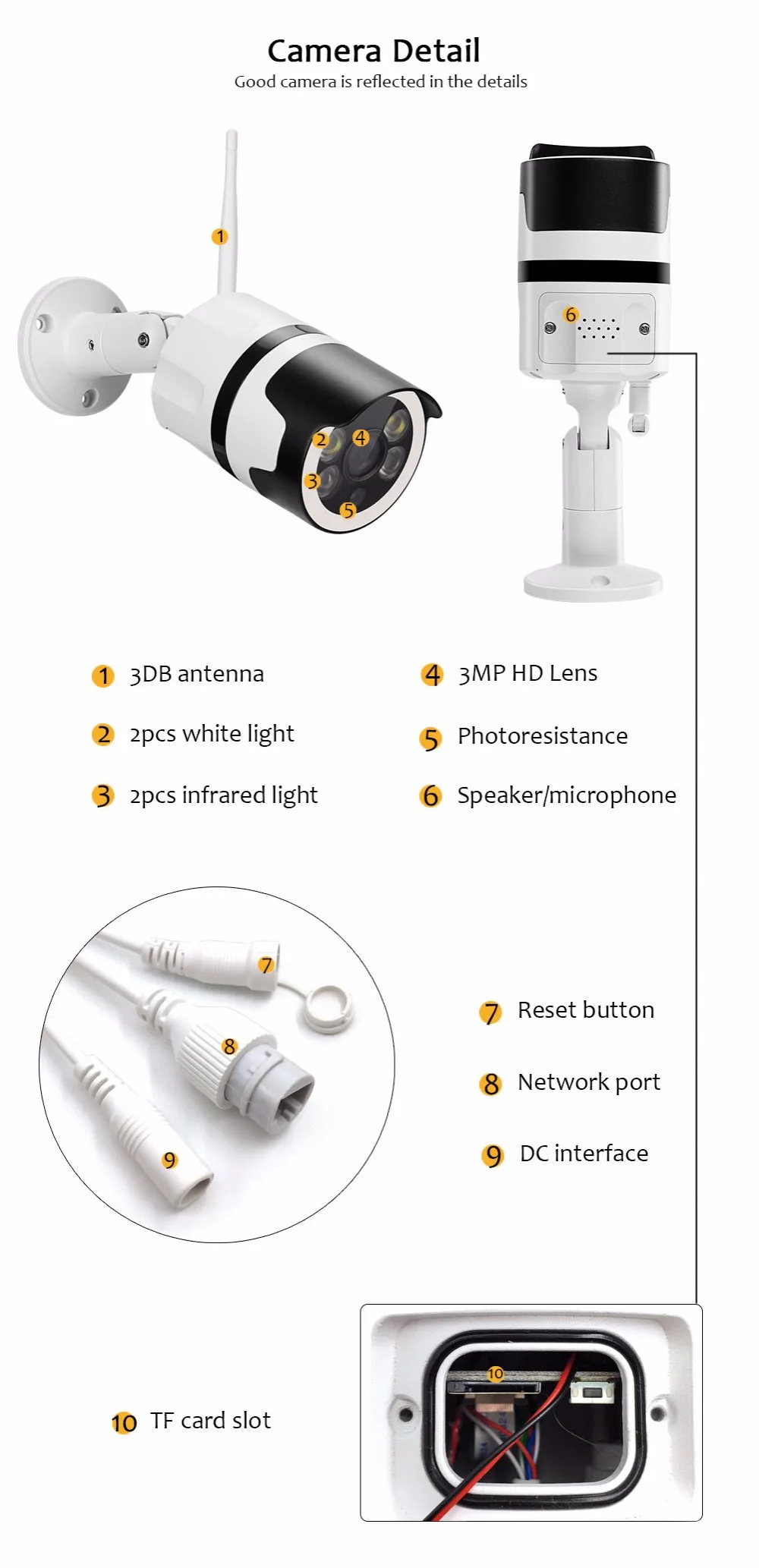 2MP Мини домашняя видеокамера с Wi-Fi Открытый 1080 P HD Wi-Fi IP камера Водонепроницаемая ИК ночного видения CCTV контрольная Пуля Cam