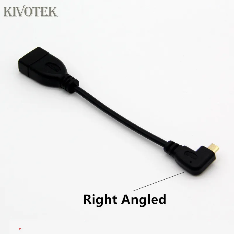 Kivotek 10 шт./лот до Подпушка правой и левой Угловой Micro HDMI Мужской к Женский Кабель