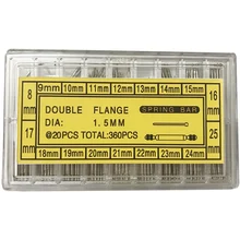 360 шт 8-25 мм набор инструментов для ремонта часов с чехлом-зажимом, Профессиональный Чехол для снятия инструментов, пружина