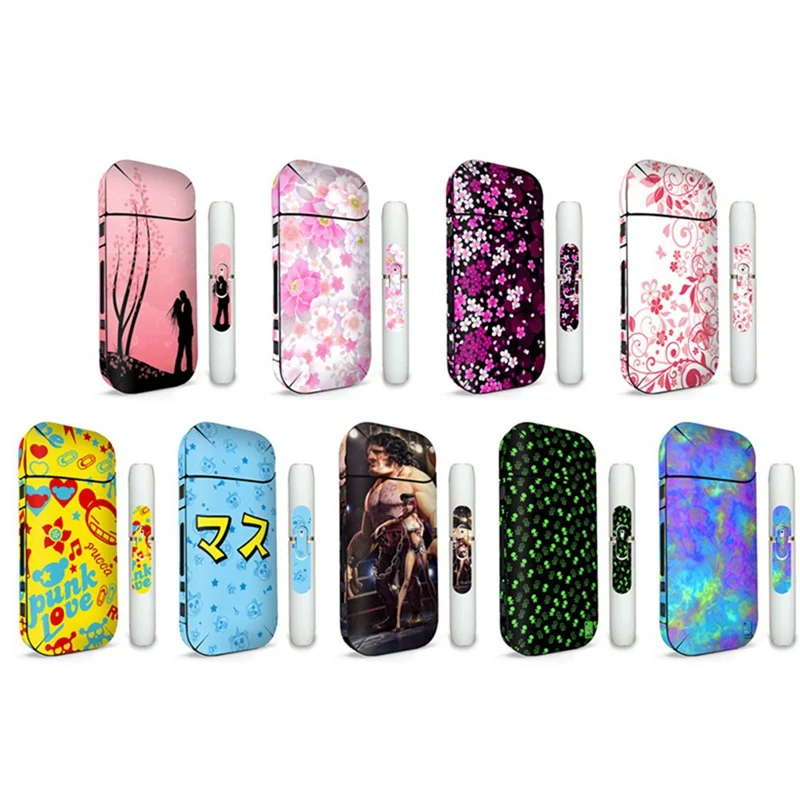 

9 Colors Colorful Painting Sticker Case Cover For IQOS 2.4 Plus