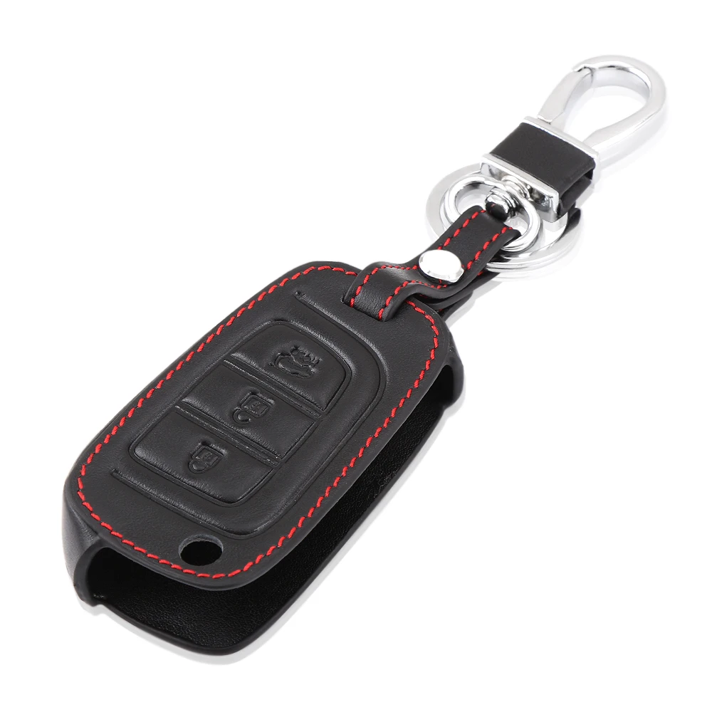 

Car key cover case skin set Fit for Hyundai Elantra Solaris 2017 Santa Fe Tucson Verna i35 i40 Genesis F Car Styling