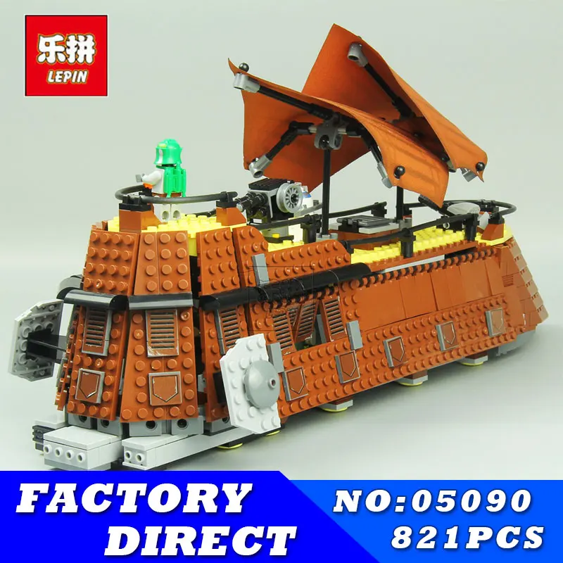 

Lepin 05090 821Pcs Genuine Series Star Wars The Jabba`s Sail Barge Set Children Building Blocks Brick Toy Educational Model 6210