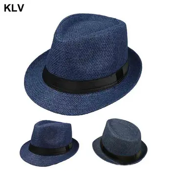 

Children Kids Summer Beach Straw Hat Jazz Panama Trilby Fedora Hat Gangster Cap Outdoor Breathable Hats Girls Boys Sunhat