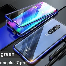 Роскошный ударопрочный чехол на весь корпус 360 для Oneplus 7, передний+ задний двухсторонний чехол из закаленного стекла для Oneplus 7 Pro Capa