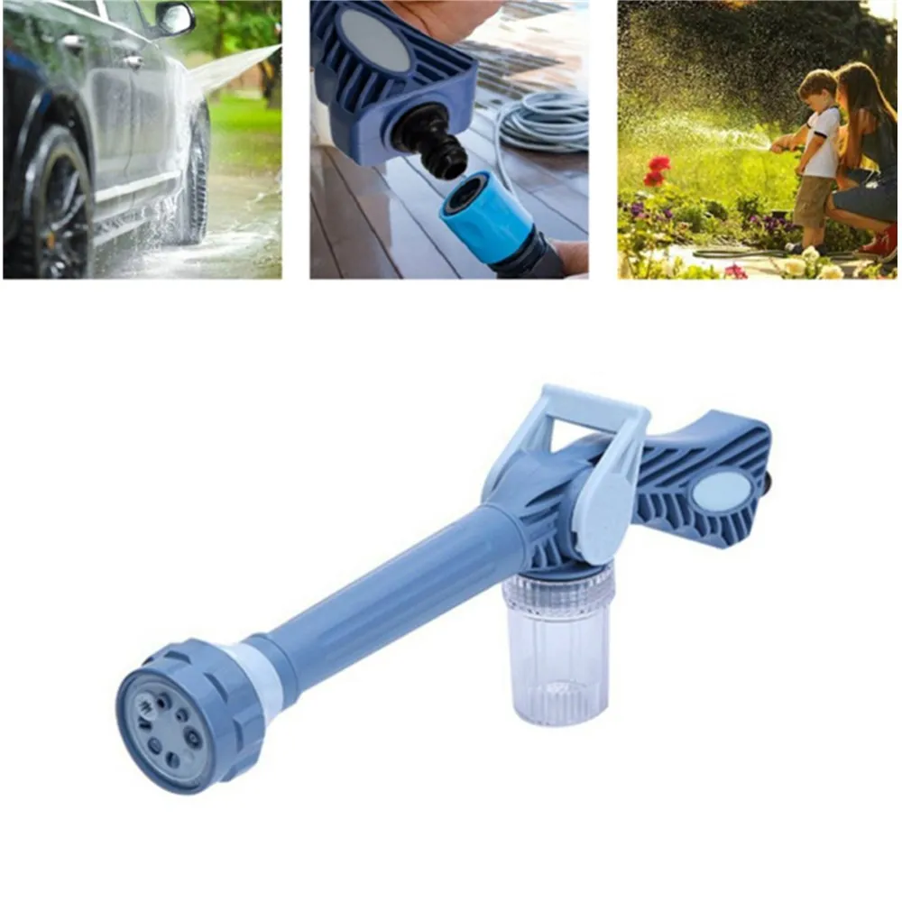 

8 In 1 High Pressure Water Sprayer Auto Car Home Garden Cleaning Tool With Soap Dispenser Standard Hose Adapter