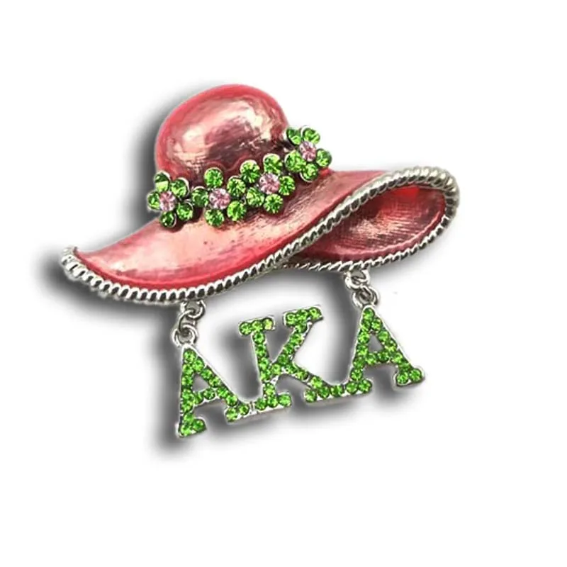 

Drop shipping Greek Theme Letters alfa kapa alf AKA Sorority Hat Lapel Pin brooch Jewelry