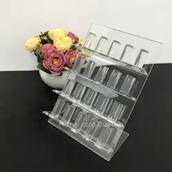 20 пальцы прозрачный акриловый Perspex кольцо Витрина Счетчик Дисплей держатель ювелирных изделий