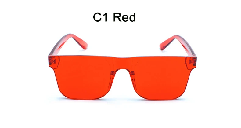 Модные отражающие солнцезащитные очки для женщин, качественные Ретро прямоугольные солнцезащитные очки для женщин, большая оправа, горячая Распродажа, дешево, опт, женские оттенки - Цвет линз: C1 Red