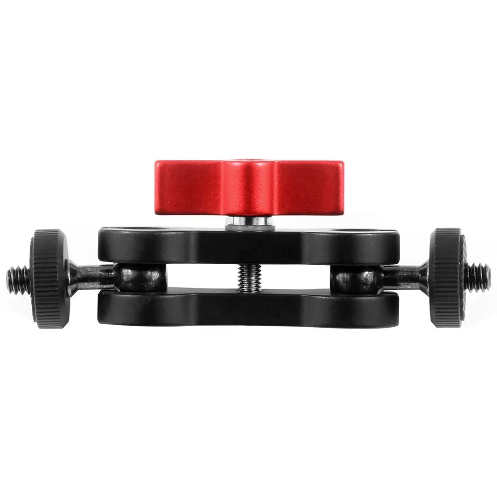 

Aluminum alloy Multi-Function Dual Ball Head Hot Shoe 1/4 inch Tripod Magic Arm Mount Adapter DSLR Camera Accessory for Monito