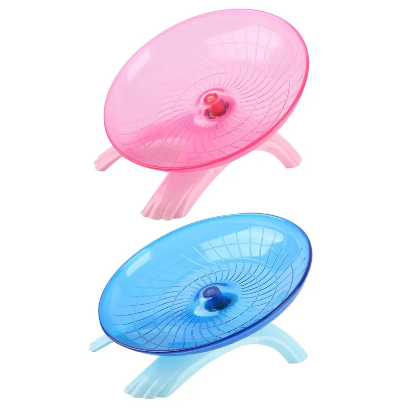 

18cm Diameter Hamster Mouse Plastic Running Disc Flying Saucer Pet Exercise Sport Jogging Wheel New