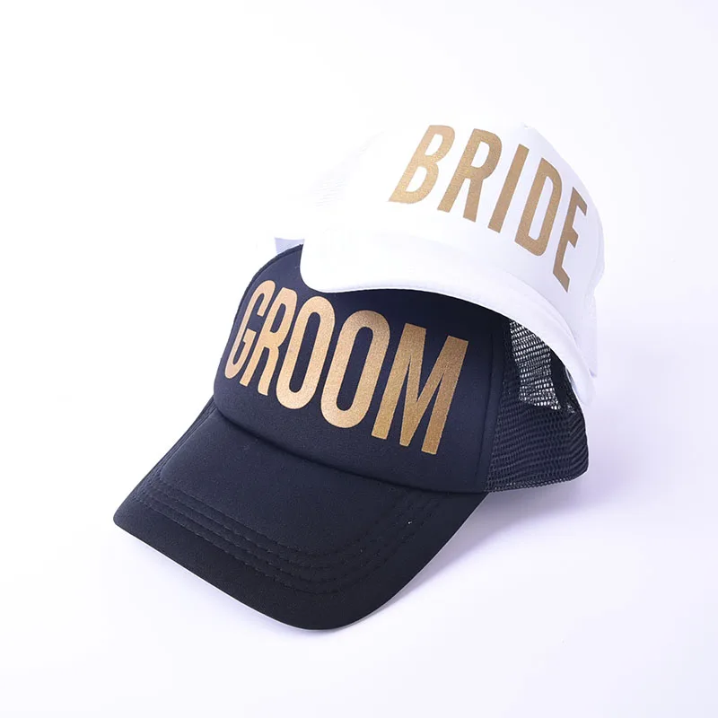 

GROOM Snapback Hats for Women Bride Trucker Hat Neon Bride Mesh Trucker Hat Cap Bachelorette Party Wedding Snapback Summer