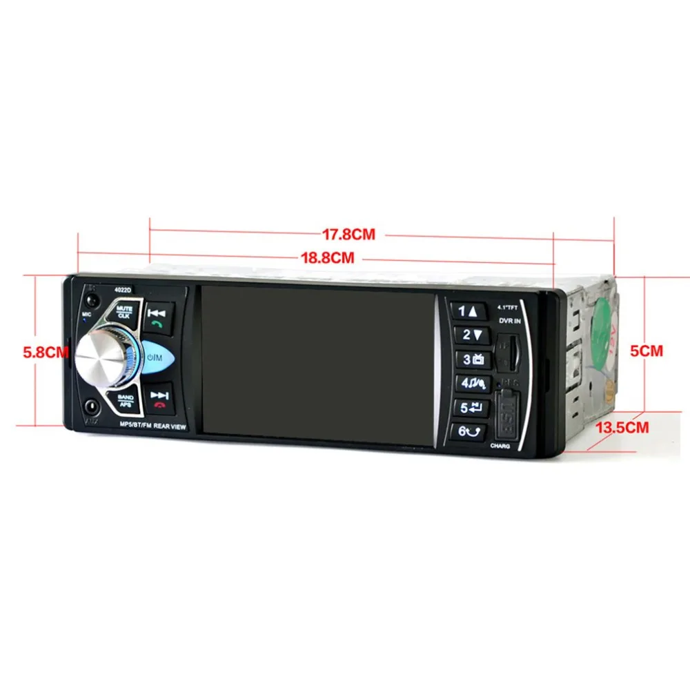 Автомобильный 4,1 дюймов TFT HD цифровой экран Автомобильный Стайлинг DVD аудио MP5 плеер радио FM передатчик bluetooth Поддержка громкой связи
