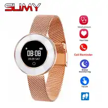 Slimy Новые Смарт Браслет сердечного ритма крови Давление IP68 Водонепроницаемый смарт-браслет продолжительное время работы в режиме ожидания для IOS и Android