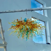 

Luxury Living Room Ceiling Chandelier Home Decor Light Fixtures Hand Blown Glass Modern LED Chandeliers