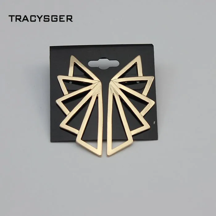 

CR-ER1191/TRACYSGER/Simple triangular Pierced Earrings