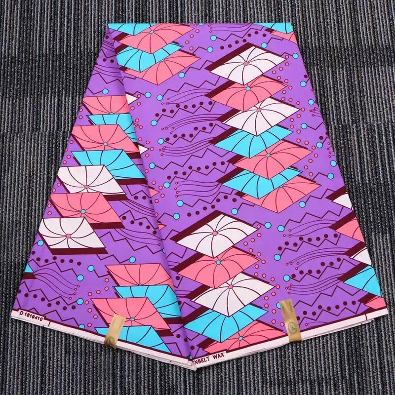 

Purple Colour Printed African Batik Cloth Fabric For Women Dress Men Blazer 2019 New Sewing Wax Cloth Fabric Nigerian Fabric