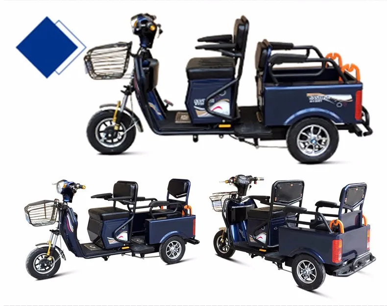 Flash Deal New design double luxury foldable 48v 500w three wheel electric scooter/handicapped scooter 19