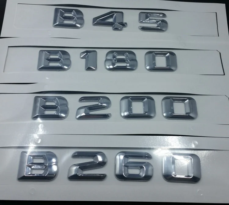 For Mercedes B Grade B180 B45 B200 B250 B260 Discharge Capacity Refitting Letters Emblem Badge Sticker Benz Logo | Автомобили и