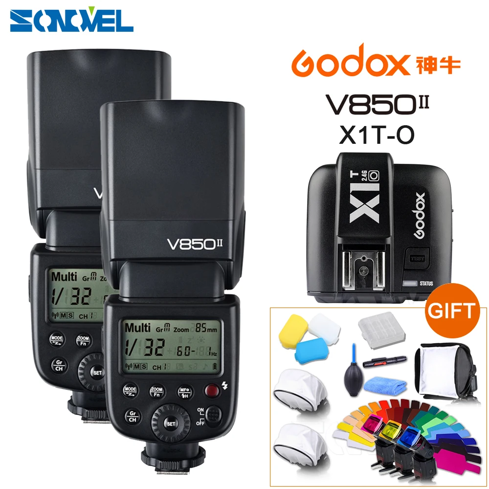 Беспроводная вспышка для фотоаппарата Godox V850II GN60 HSS 2 4G литий-ионная батарея Speedlite +