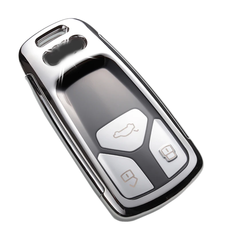 

TPU Key Case For Audi A4 B9 A4L A5 Q3 TT 2016 2017 2018 Remote Key Shell Cover Car Styling