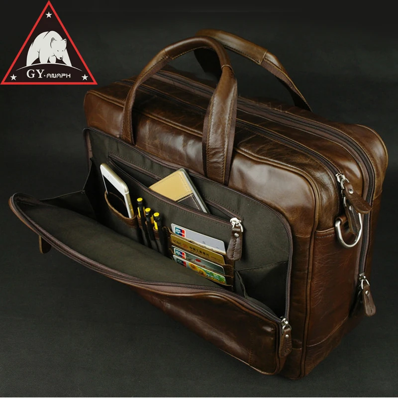 Buy ANAPH Portfolio Soft Genuine Leather Briefcase Men