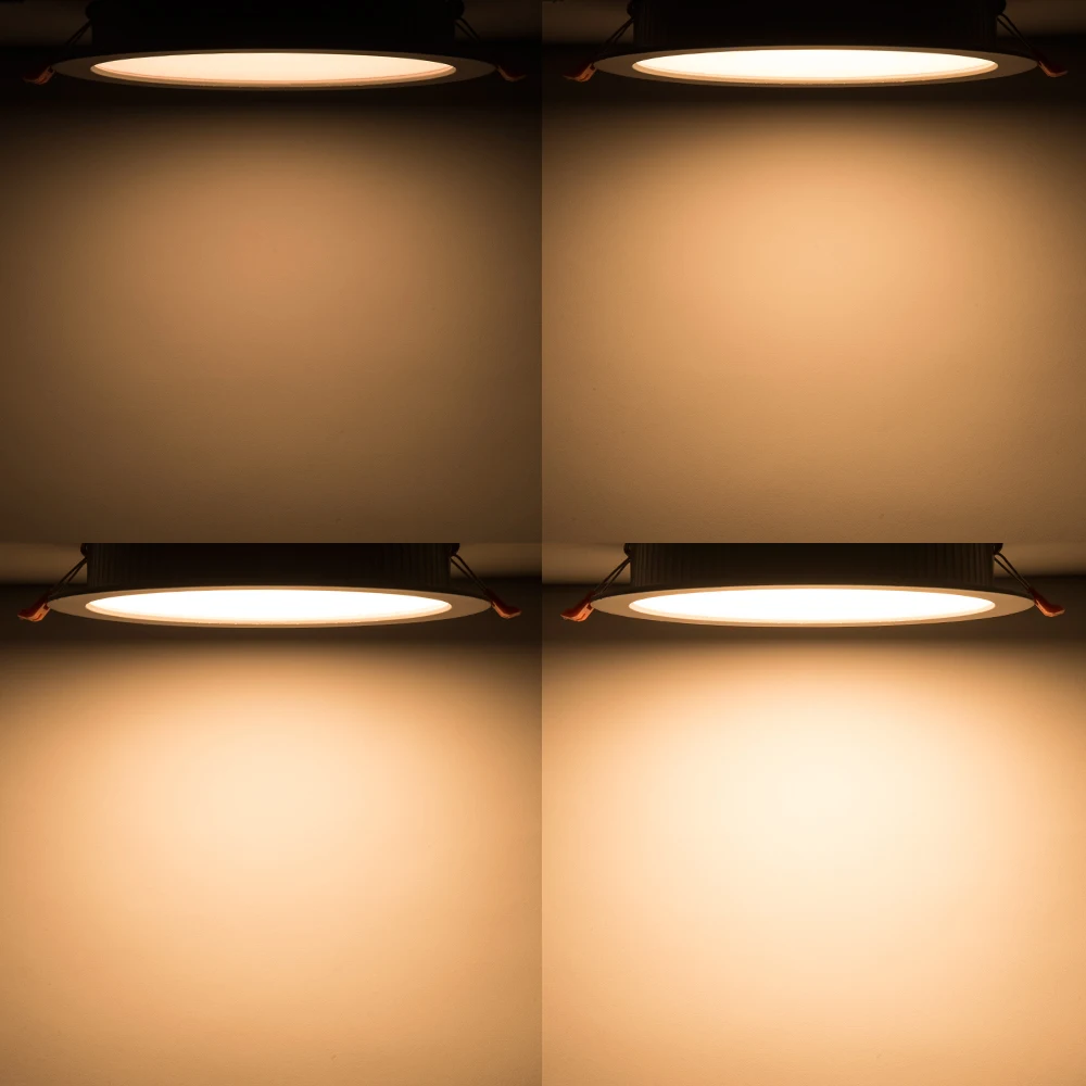 LED Downlight Dimmable 5000K Daylight White,1000lm,100W Equivalent Recessed Ceiling Light 2 Pack LED Recessed Panel Light with J-Box 12W 6 Ultra-Thin