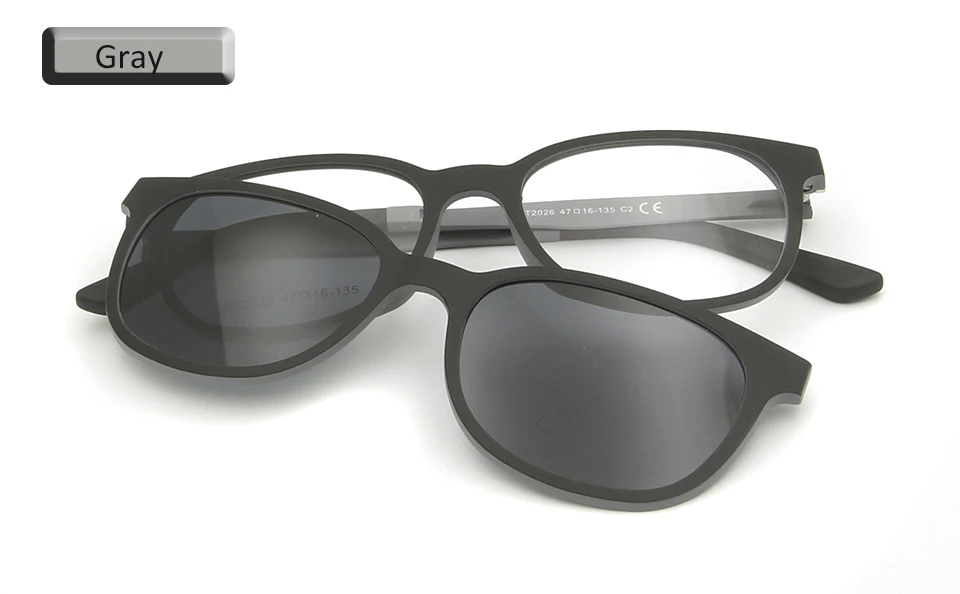 Ультралегкие поляризованные солнцезащитные очки с защитой от солнца es, магнитные прикрепляемые очки для глаз es, рамка для девочек и мальчиков, студенческое винтажное Круглое стекло