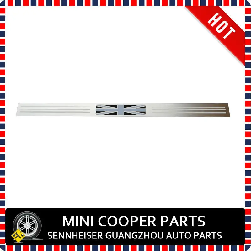 Black Union Jack Style Door Sill Plate