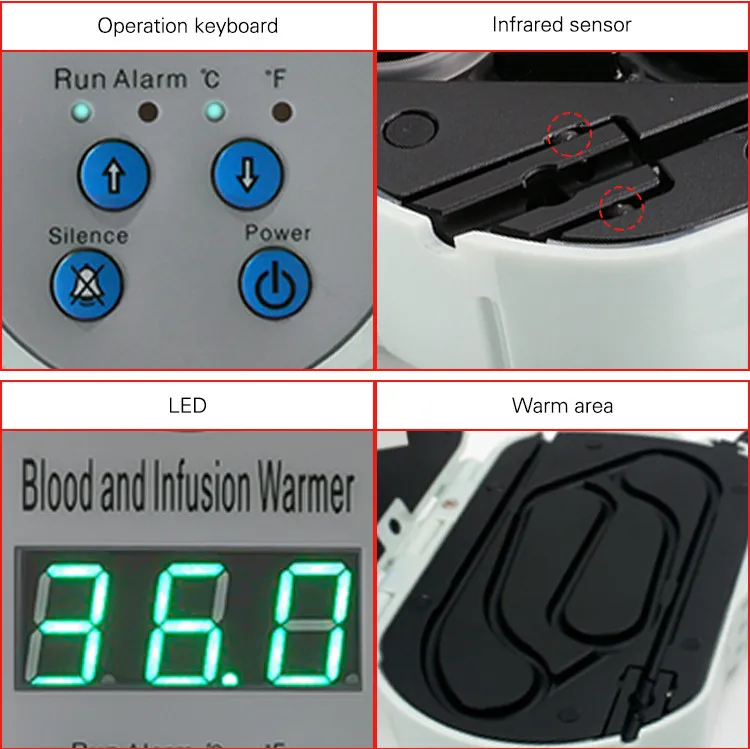 CE крови Настой теплее Жидкости Теплее светодиодный дисплей Температура жидкости от 28 до 41 по Цельсию портативный теплее