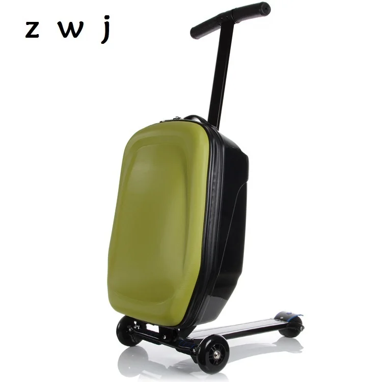 Скутер багажная тележка 20 дюймов студенческий портфель PC дорожный Багаж пансион мужской и женский скейтборд