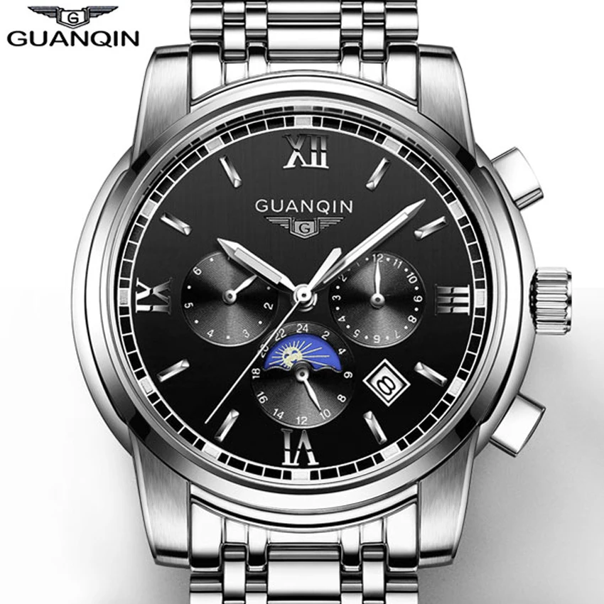 

2016 Men Mechanical Watches Men Wrist Waterproof Watches Full Steel Automatic Clock with Stainless Steel Bracelets and Calendar