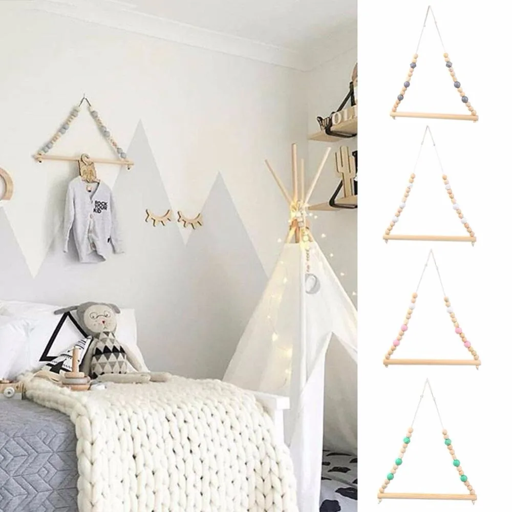

STOOG 2017 Elegant Wooden Ball Clothes Wall Hanger Hook Kitchen Storage Organizer Nordic Style Space Saving Wardrobe Closet Tool