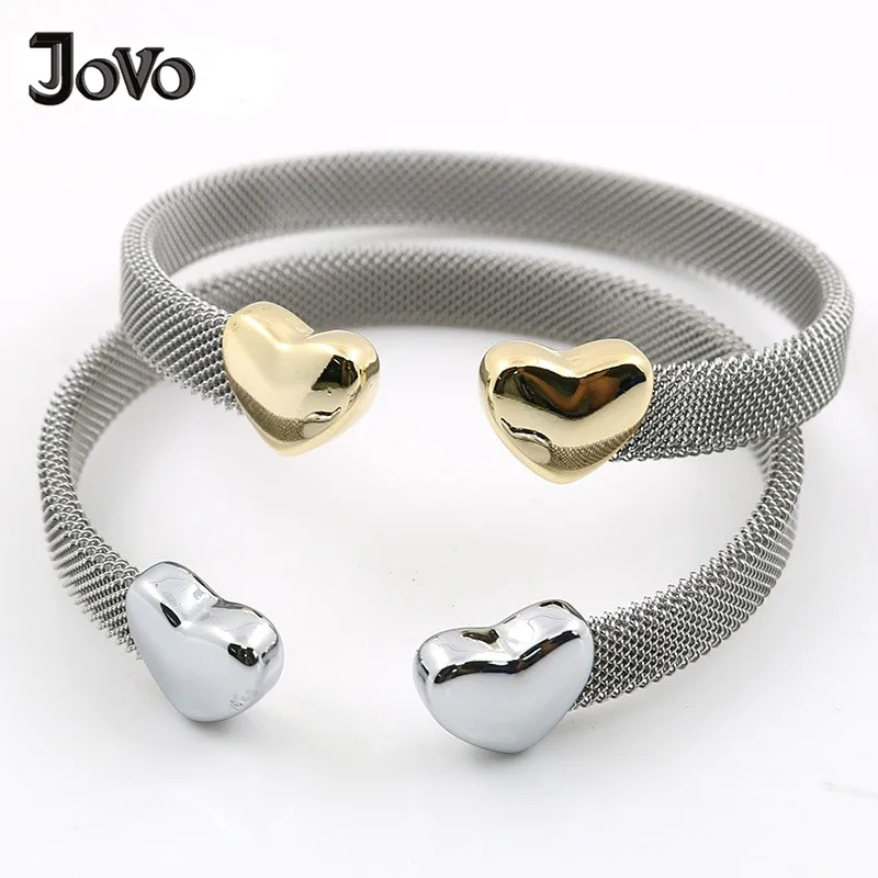 JOVO LOVE титановые сетчатые браслеты оптом винтажные из нержавеющей стали|Браслеты|