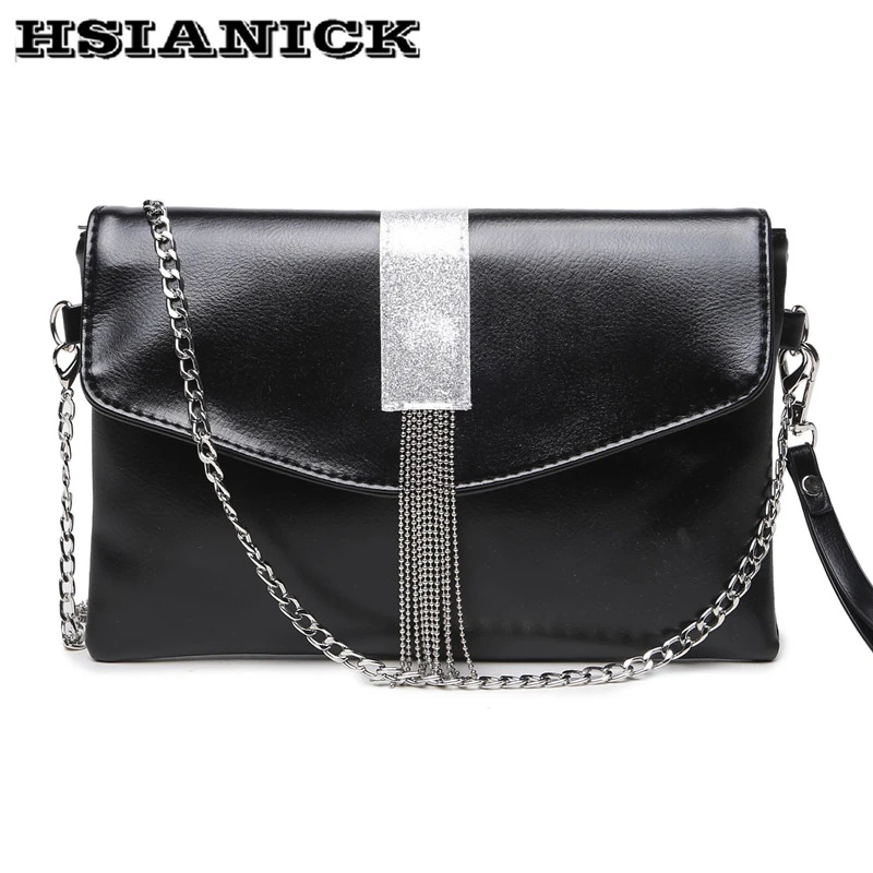 

Hand bag female 2019 new summer clutch bag soft leather European and American fashion luxury evening dinner bag tassel handbag