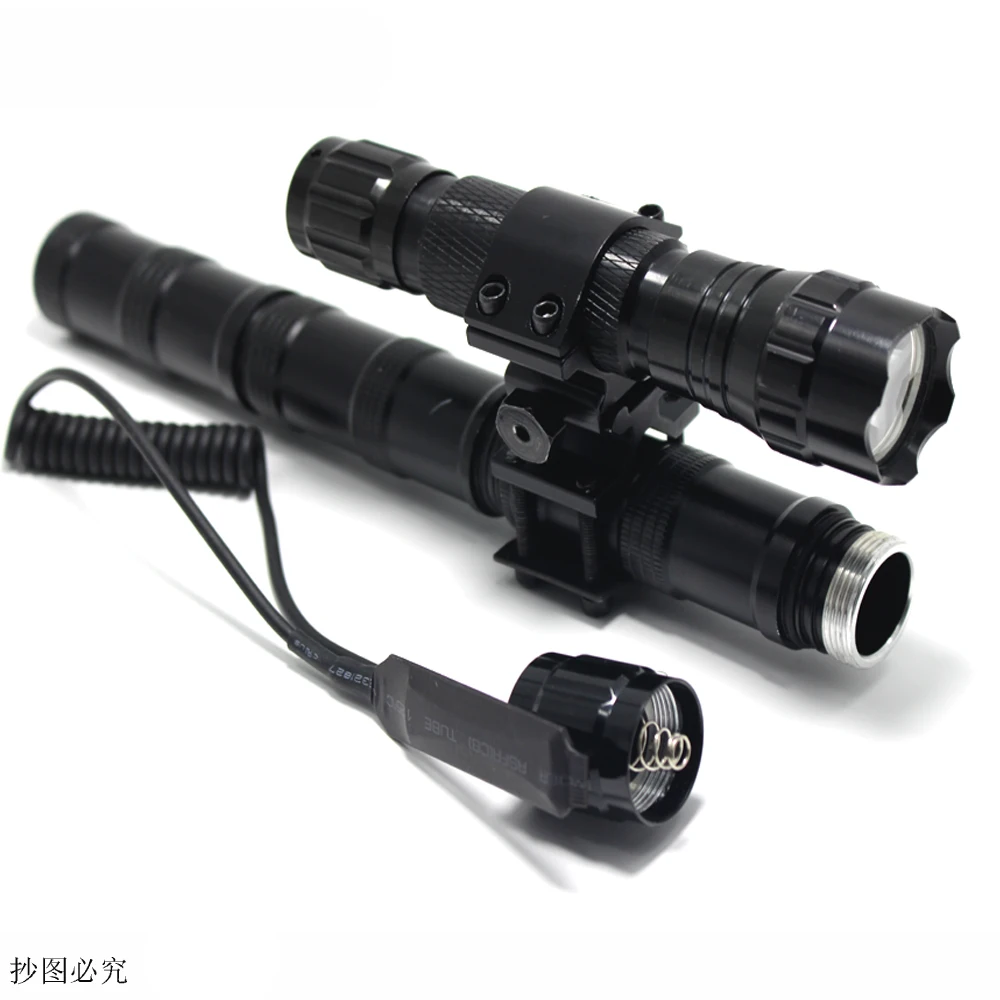 CREE XM L T6 L2 501B LED Tactical Flashlight Laser Sight Torch Shotgun