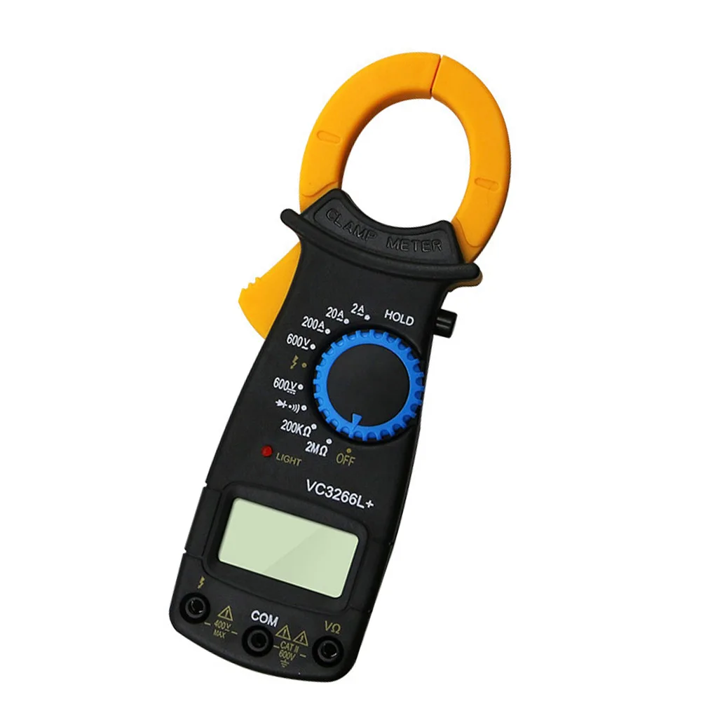 

Digital Amper Clamp Meter Multimeter Current Clamp Pincers Voltmeter Ammeter 600A AC/DC Ohm Current Voltage Tester DT-3266L