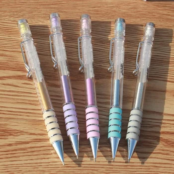 

5 Pcs/set Novelty 0.5mm/0.7mm Metal Swing Mechanical Pencils Drawing Automatic Pencil Stationery School Office Supply Gifts
