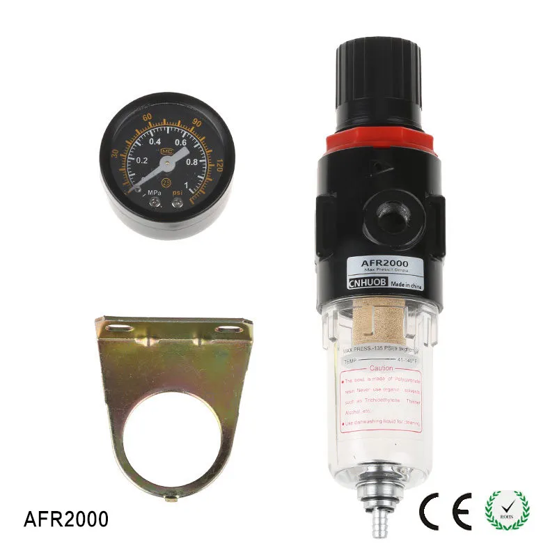 

10pcs/lot Pneumatic Source Treatment Unit AFR2000 1/4" , Air Filter Pressure Regulator