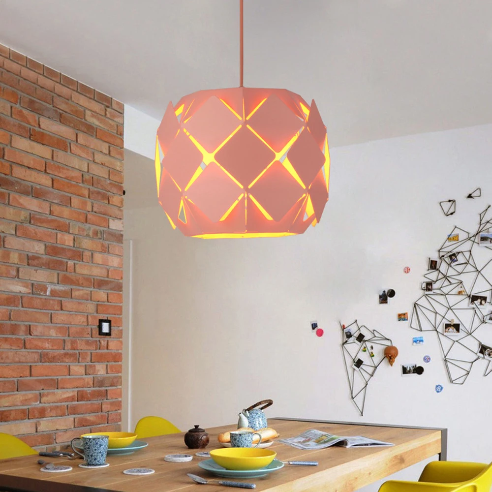 

Nordic Modern Pendant Lights E27 Bulb Macaron Pendant Lamps Creative Suitable for Dining Room Bedroom Kitchen Lighting Fixtures