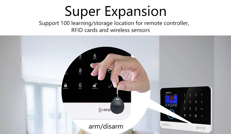 RFID WIFI GSM Home  Alarm System 06